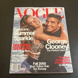 Vogue Magazine June 2000 – Gisele Bündchen & George Clooney Cover (No Label, Goo